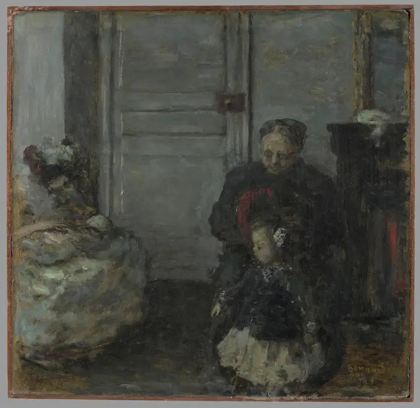 Interior, mujer y niños - Pierre Bonnard