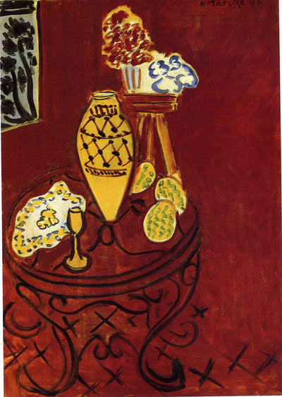 Reproduction du tableau « Intérieur rouge de Venise - Henri Matisse » par Alpha Reproduction en peinture à l’huile