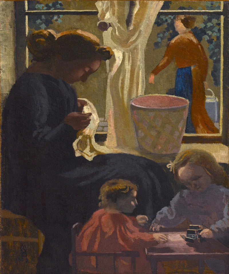 Intimidad o Costurera en la ventana - Maurice Denis