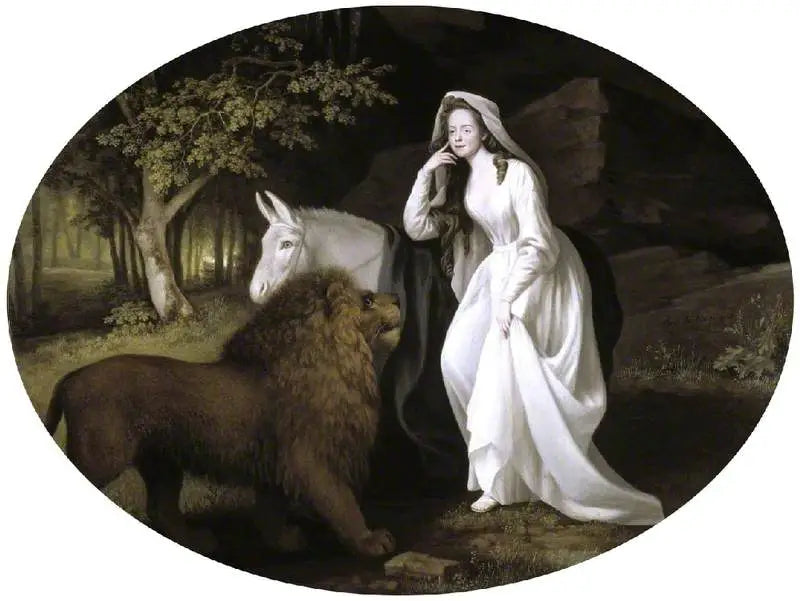 Isabella Saltonstall en el papel de Una en « Faerie Queene » de Spenser - George Stubbs