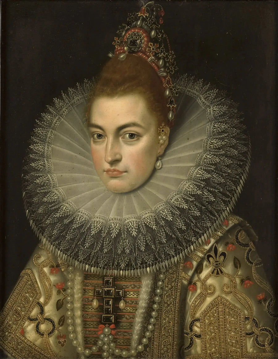 Isabelle Claire Eugénie, esposa del archiduque Alberto VII - Frans Pourbus el Joven