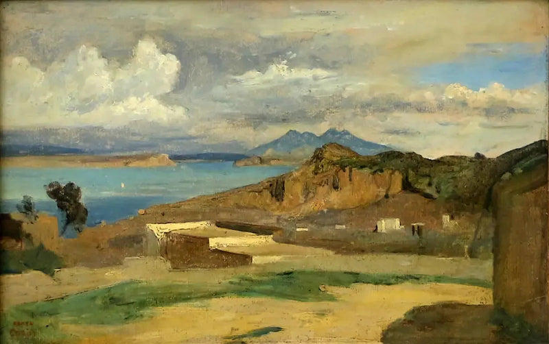 Ischia, vista desde las pendientes del monte Epomeo - Jean-Baptiste Camille Corot