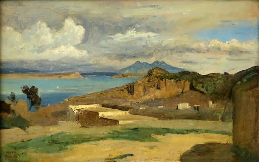 Ischia, vista desde las pendientes del monte Epomeo - Jean-Baptiste Camille Corot