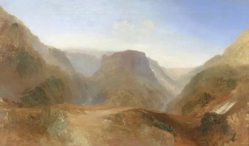 Paisaje italiano, probablemente Civita di Bagnoregio - J. M. W. Turner