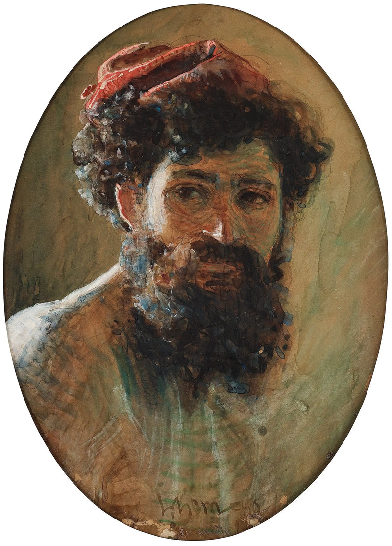 Italiano con sombrero rojo - Anders Zorn