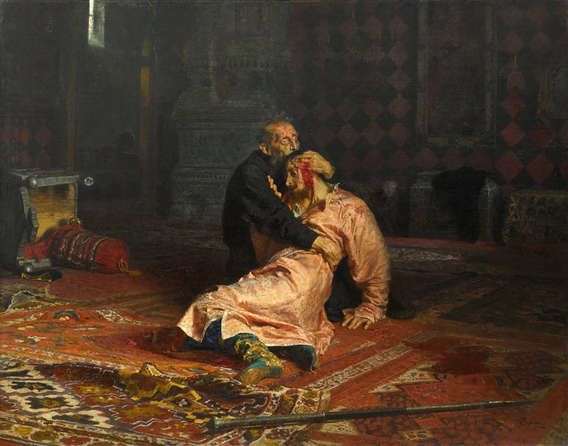 Iván el Terrible mata a su hijo - Ilya Repin