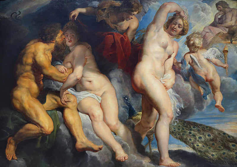 Ixion, rey de los Lapitas, engañado por Juno que quería seducir