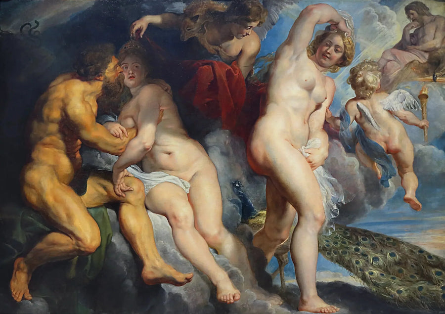 Ixion, rey de los Lapitas, engañado por Juno que quería seducir