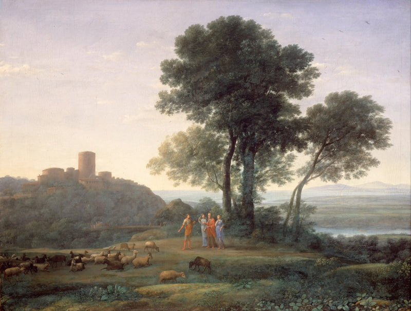 Jacob con Labán y sus hijas - Claude Lorrain
