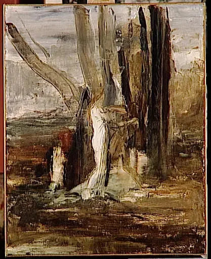 Jacob y el ángel - Gustave Moreau