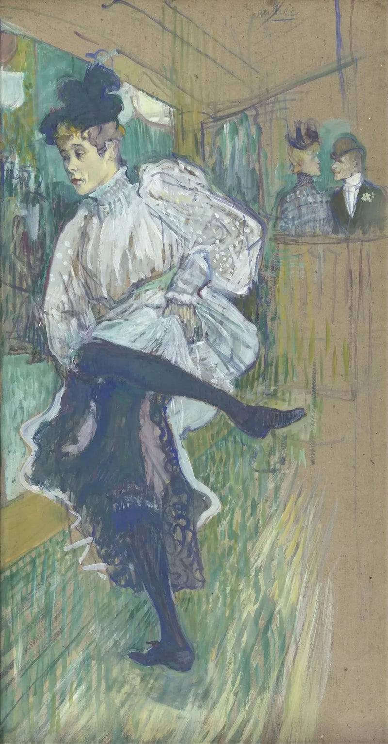 Jane Avril bailando - Henri de Toulouse-Lautrec