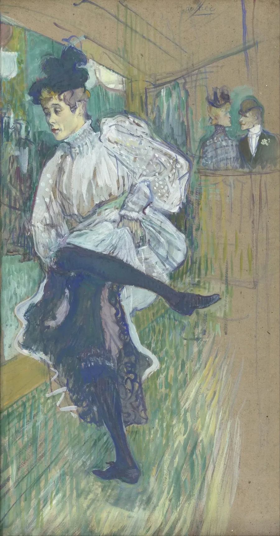 Jane Avril bailando - Henri de Toulouse-Lautrec