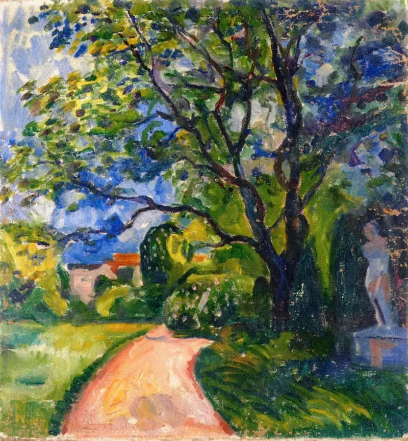 jardín en Lübeck - Edvard Munch
