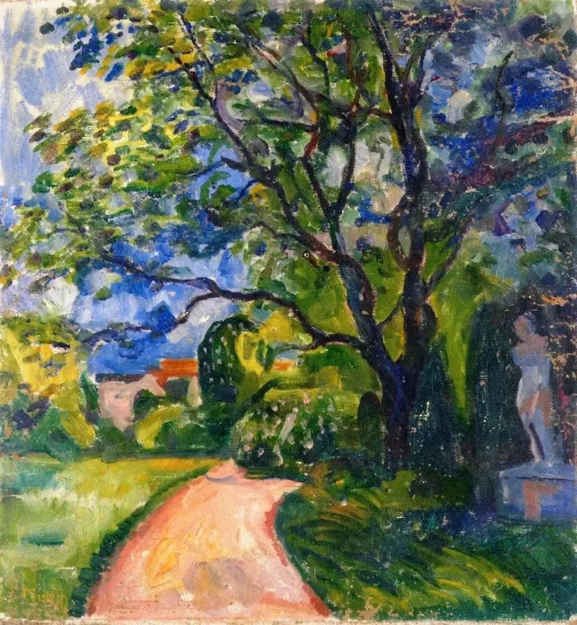 jardín en Lübeck - Edvard Munch