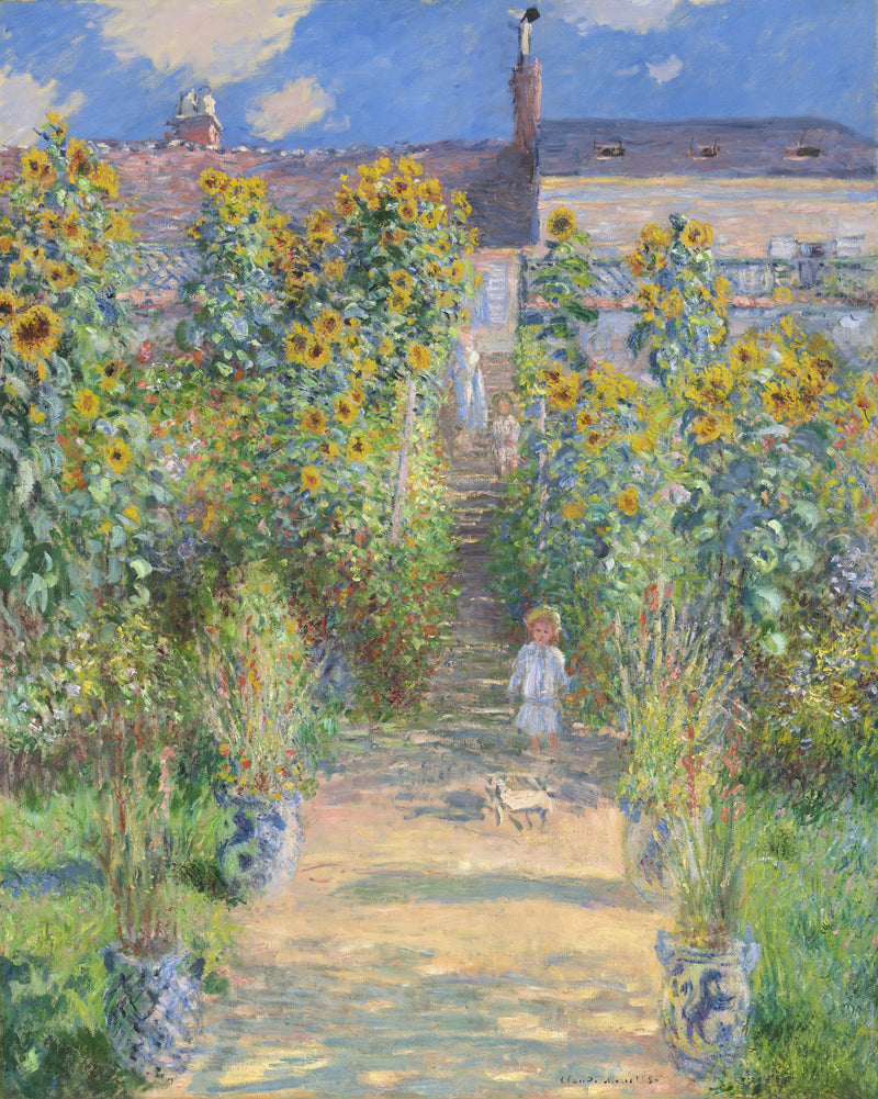 El jardín del artista en Vétheuil W685 - Claude Monet
