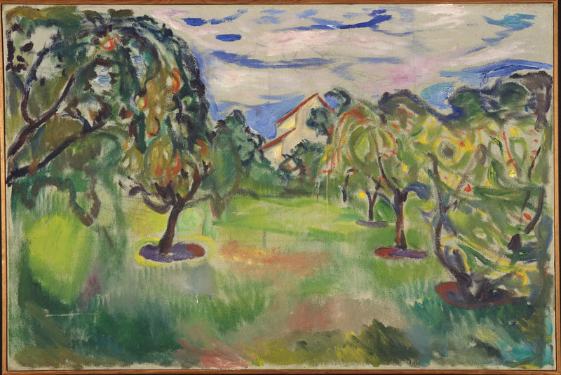 jardín de los manzanos - Edvard Munch