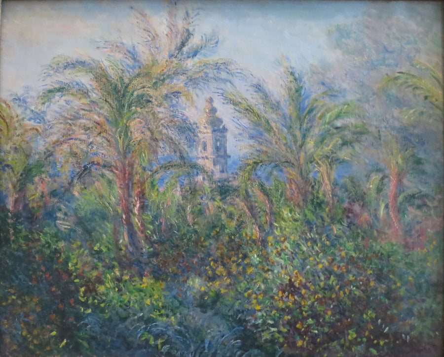 Jardín en Bordighera, impresión matutina W866 - Claude Monet
