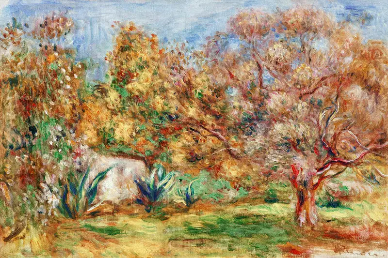 Jardín de olivos - Pierre-Auguste Renoir