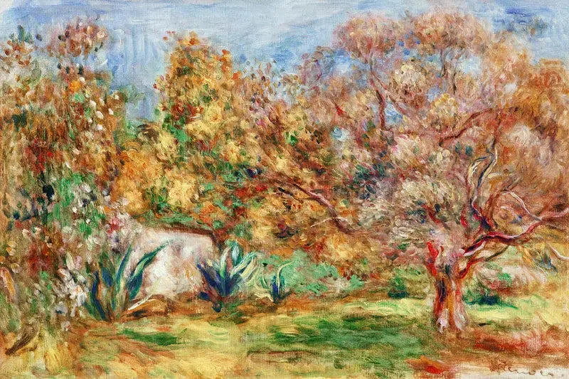 Jardín de olivos - Pierre-Auguste Renoir