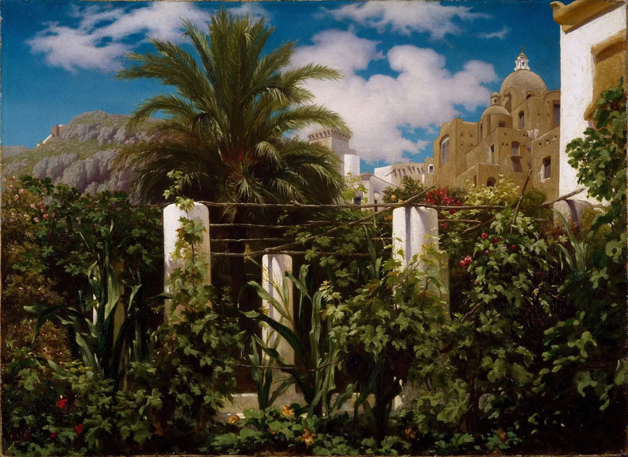 Jardín en una posada, Capri - Frederic Leighton