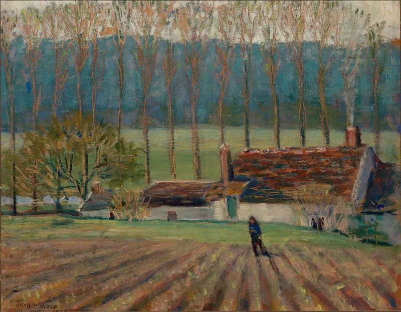 Jardín de camiones, Moret - Grant Wood