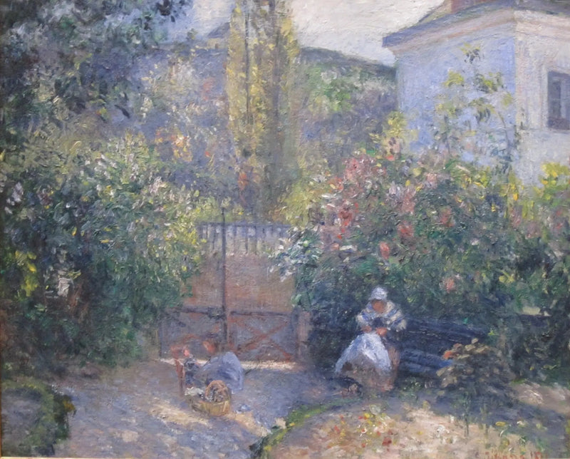 Jardín de la Ermita, la « Casa Roja », Pontoise - Camille Pissarro