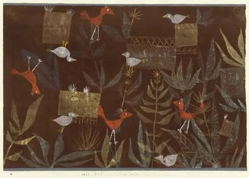 Jardín de los pájaros - Paul Klee