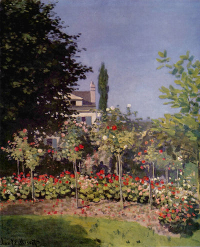 Reproduction du tableau « Jardin en fleurs, à Sainte-Adresse - Claude Monet » par Alpha Reproduction en peinture à l’huile