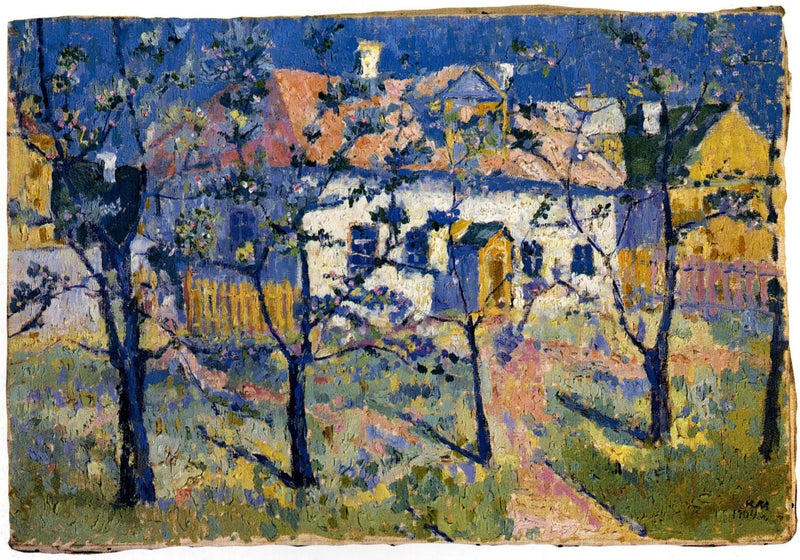 Jardín en flores - Kazimir Malevich