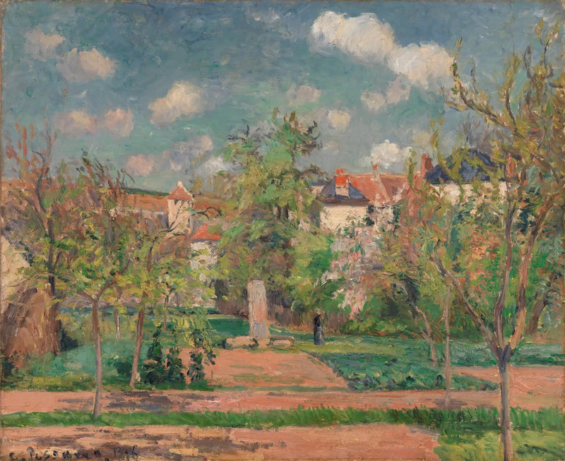 Jardín a Pleno Sol (El Jardín al gran sol, Pontoise) - Camille Pissarro