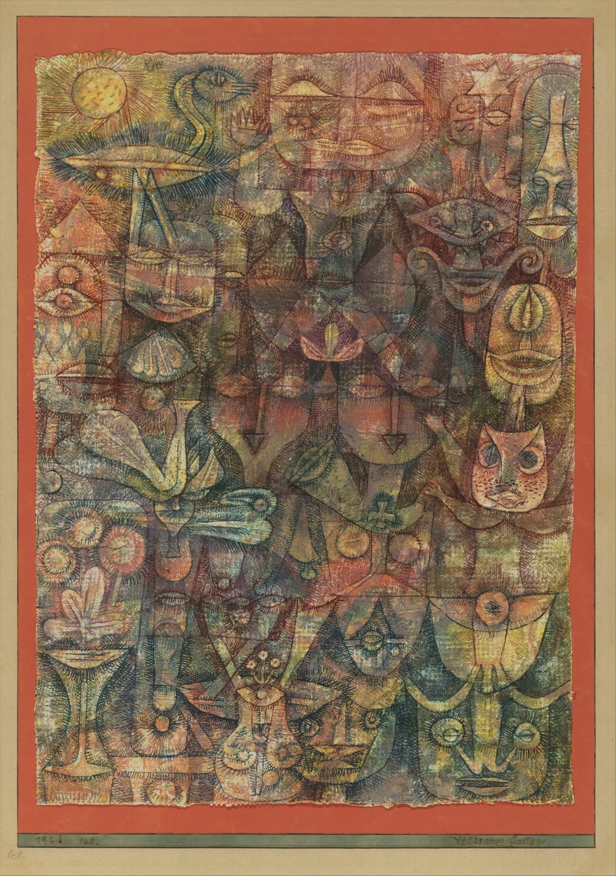Jardin étrange - Paul Klee image 1 reproduction de peinture à l’huile