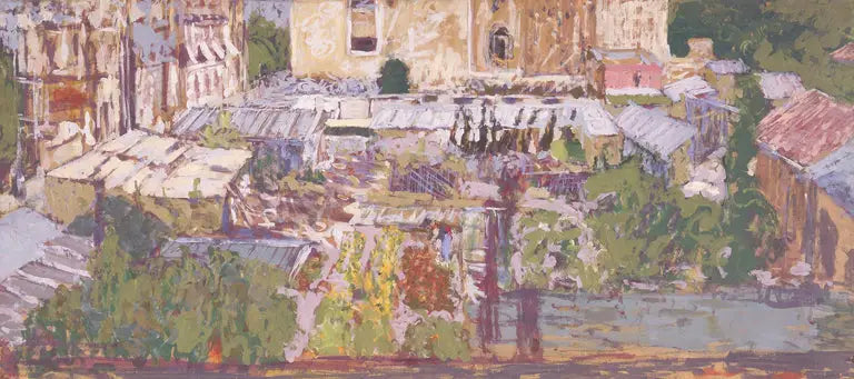 Jardín florido, calle de la Torre - Édouard Vuillard