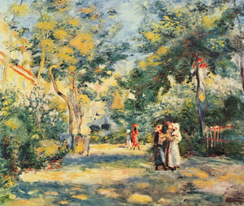 Un jardín en Montmartre - Pierre-Auguste Renoir
