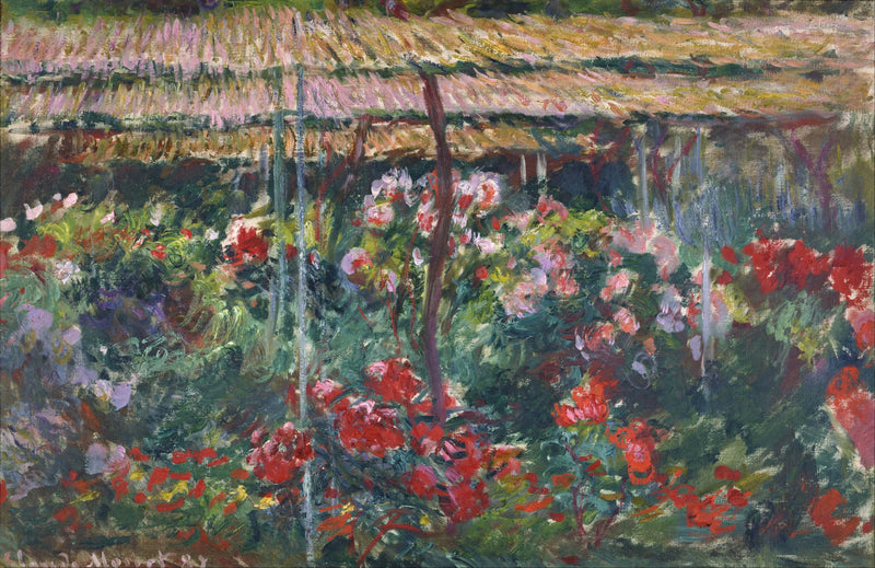 Jardín de peonías W1140 - Claude Monet