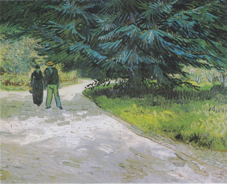 Pareja en el parque de Arles - El jardín del poeta III - Vincent van Gogh