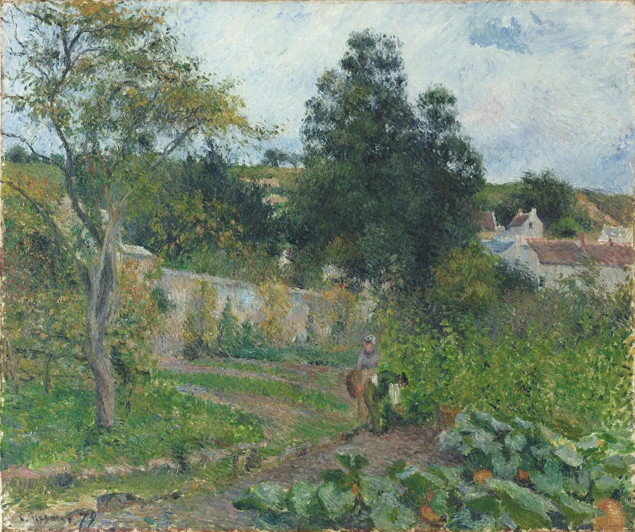 Huerto en el Ermitage, Pontoise - Camille Pissarro