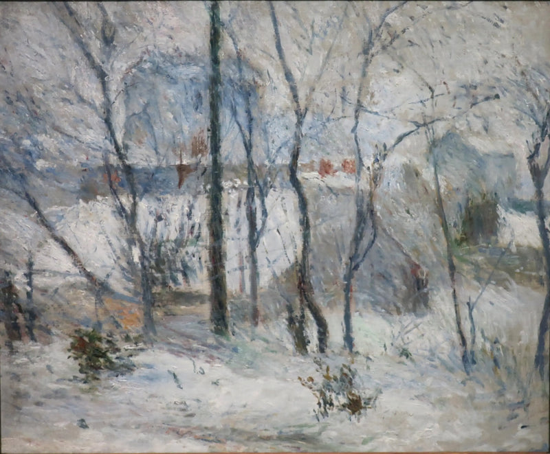 Jardín bajo la nieve II - Paul Gauguin