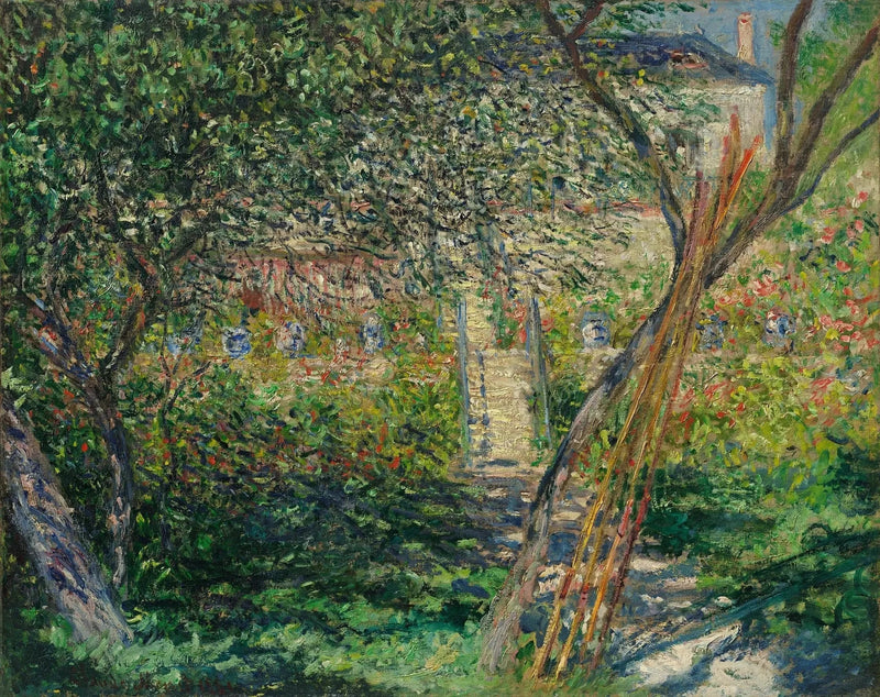 El jardín de Vétheuil W666 - Claude Monet