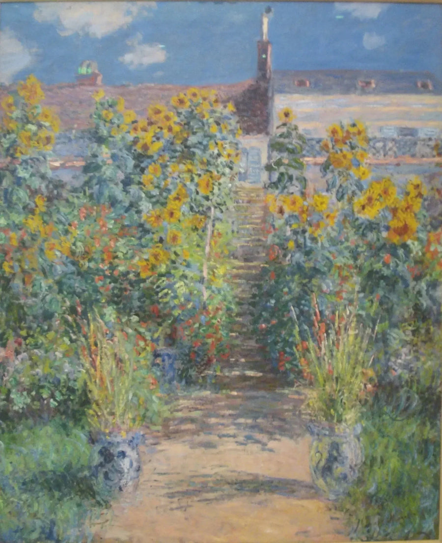 Jardín en Vétheuil W683 - Claude Monet