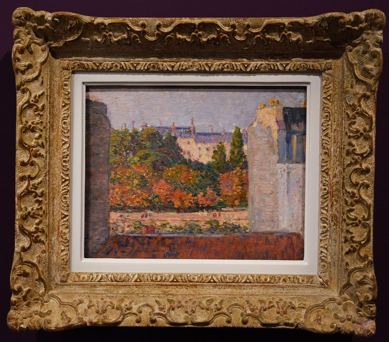 Jardín visto desde una ventana elevada - Maximilien Luce