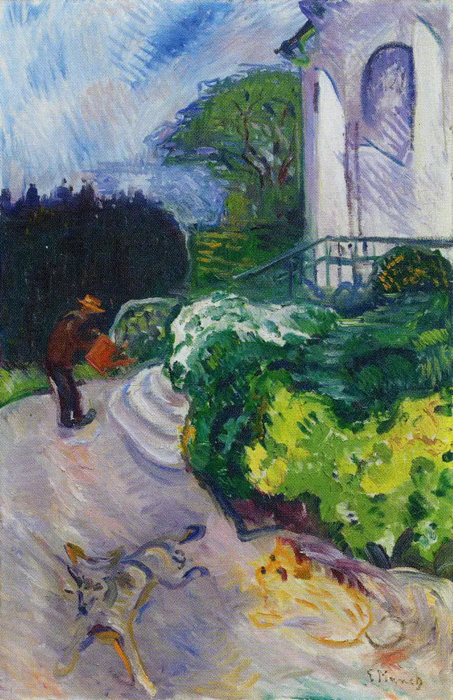 Jardinero danés el jardín del Dr. Linde - Edvard Munch