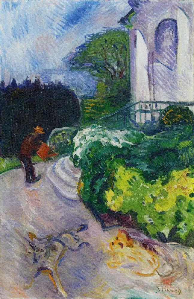 Jardinero danés el jardín del Dr. Linde - Edvard Munch