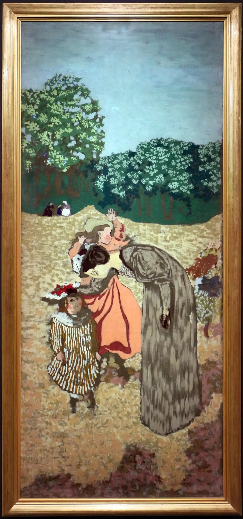 Jardines públicos: el interrogatorio - Édouard Vuillard