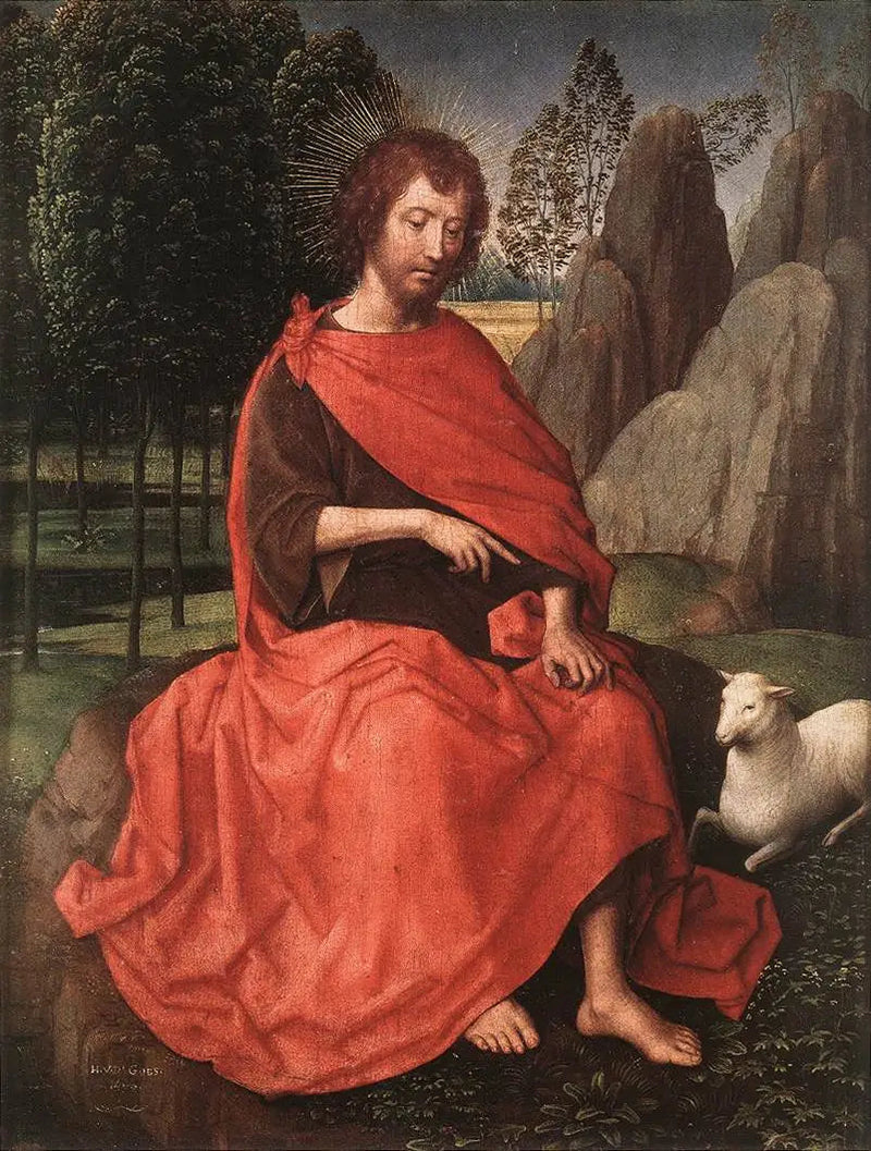 Jean de Baptiste (recto) ; un cráneo (verso) - Hans Memling