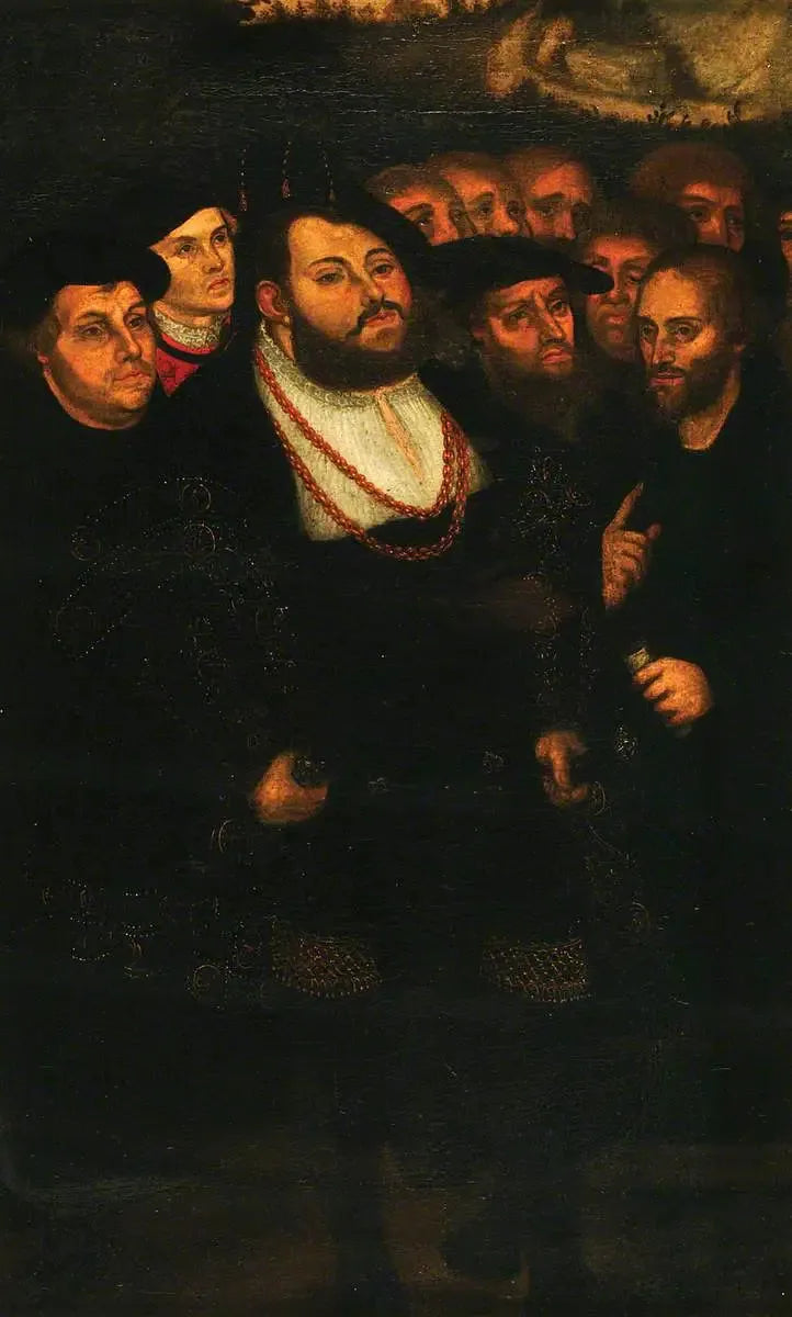Jean Frédéric el Magnánimo (1503-1554), con un grupo de reformadores - Lucas Cranach el Viejo