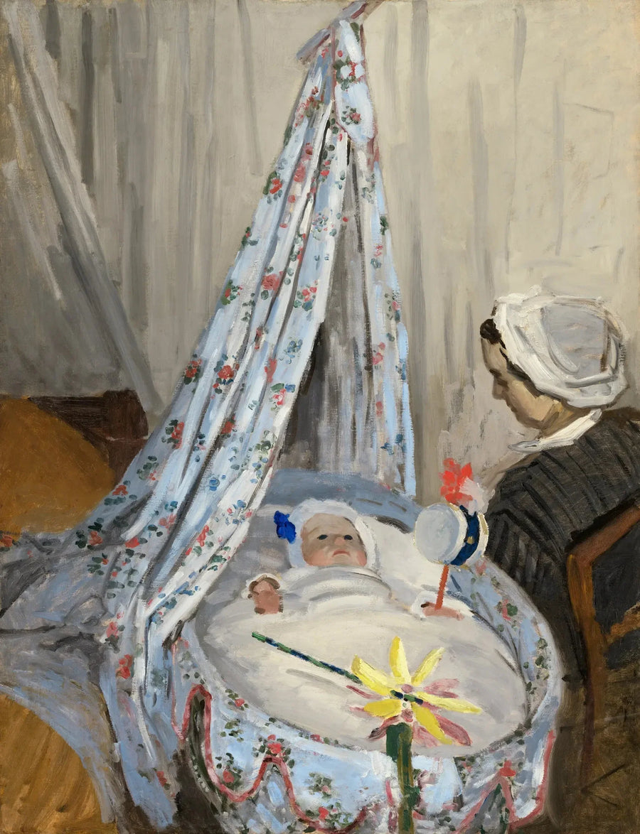 Jean Monet en su cuna - Claude Monet