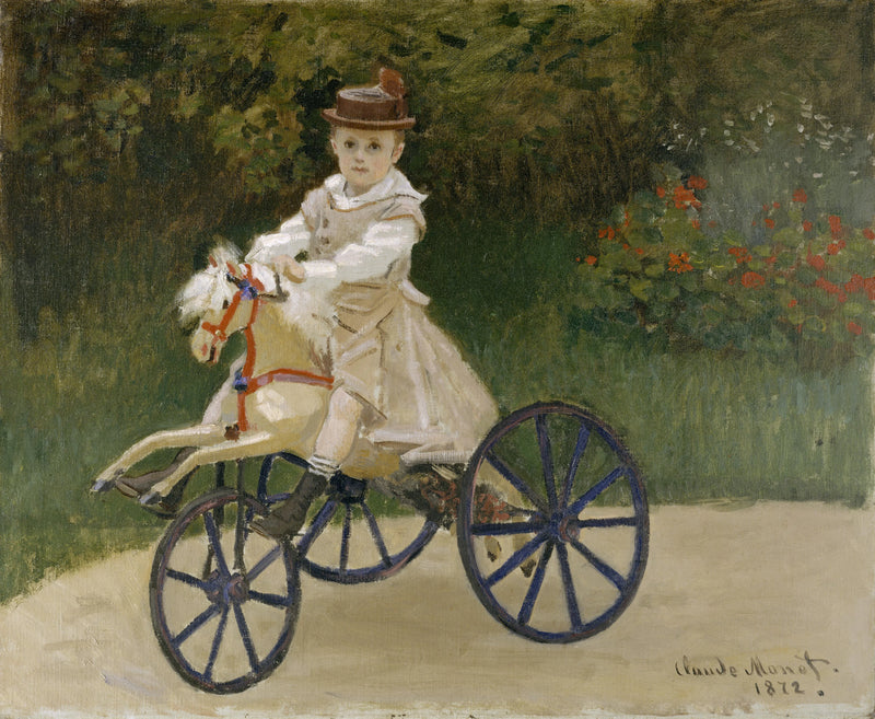 Jean Monet en su triciclo de caballos W238 - Claude Monet