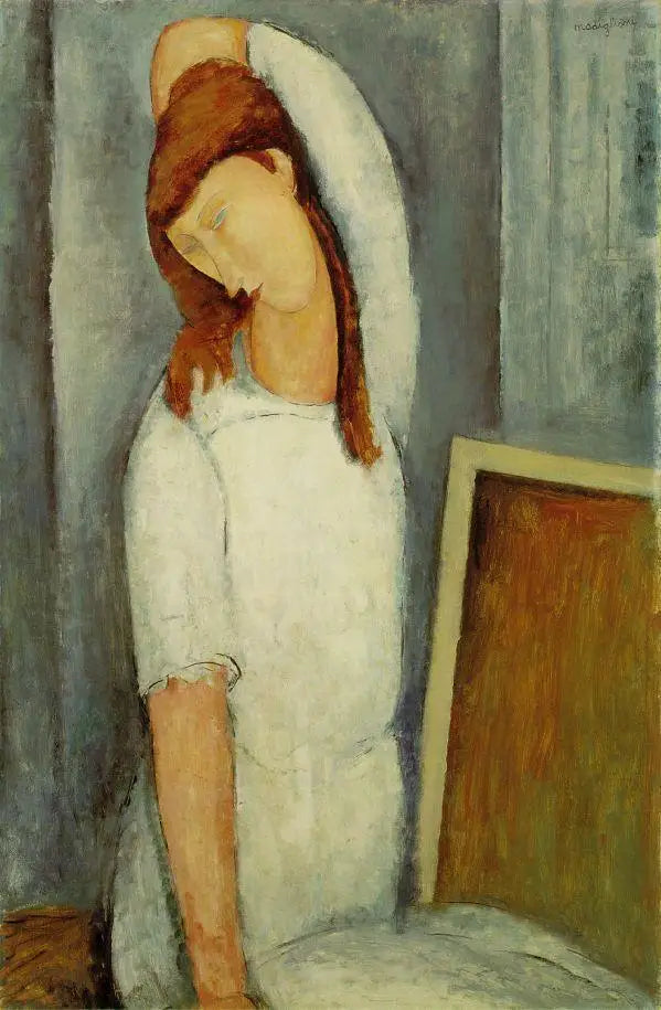 Reproduction du tableau « Jeanne Hébuterne - Amedeo Modigliani » par Alpha Reproduction en peinture à l’huile