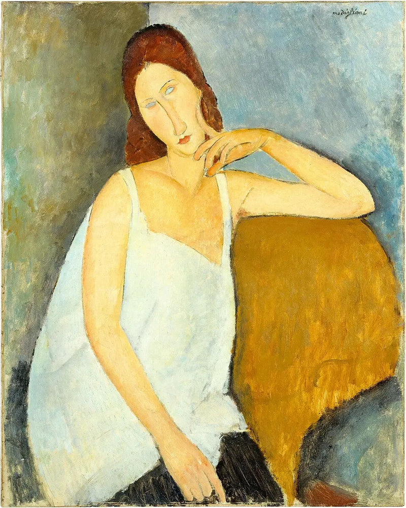 Jeanne Hébuterne con los hombros al descubierto - Amedeo Modigliani