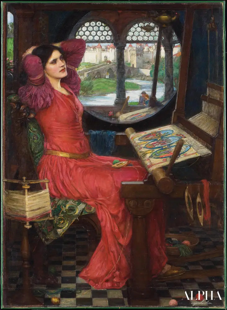 J’en ai à moitié marre des ombres dit la Dame de Shalott - John William Waterhouse Reproductions de tableaux à la